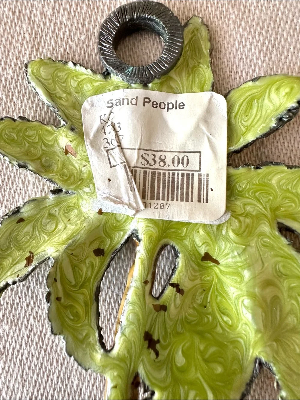 Jeweled Palm Tree Wall Hook Tropical Coastal Decor Kauai